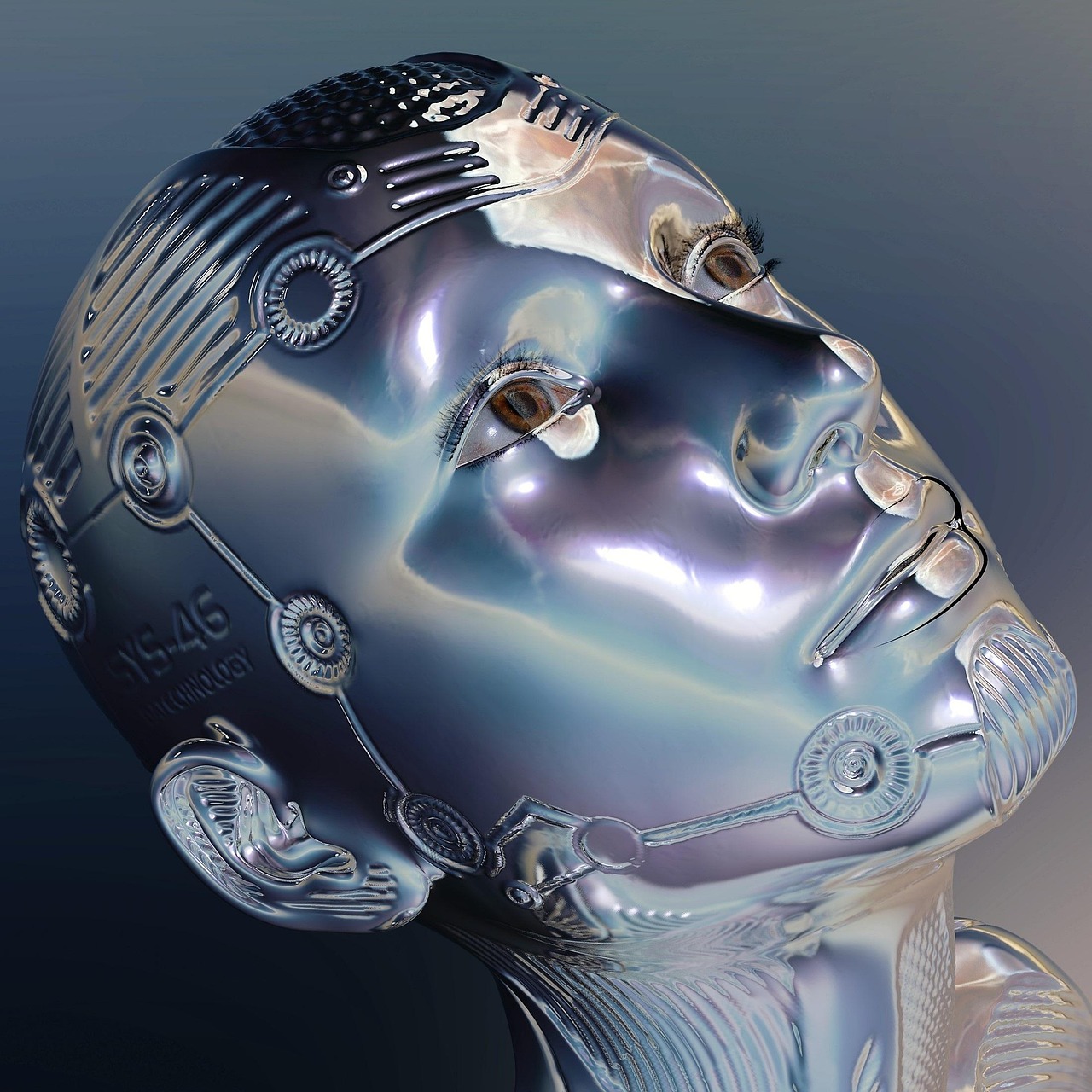 robot — artificial — intelligence — machine — future — digital — artificial intelligence — female — technology — think — robo
