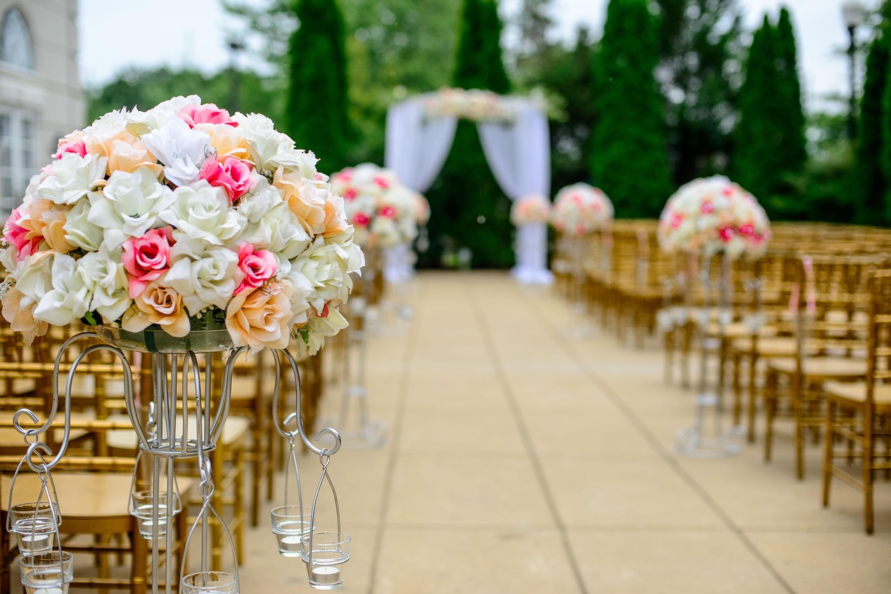 wedding — aisle — flower arrangement — bloom — blossom — bouquet — flower wallpaper — beautiful flowers — celebration — flowe